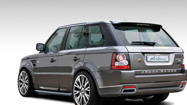 Side Back Pose Of Arden Range Rover Sport AR5 2010 In Grey